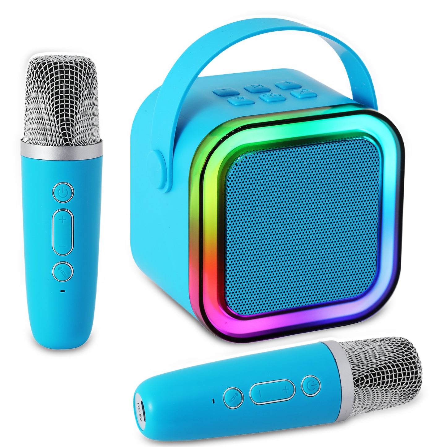 Mini Karaoke Machine for Kids Adults, Portable Bluetooth Speaker with Wireless Karaoke Microphone, Toys for 3-12 Years Old Boys Girls Kids
