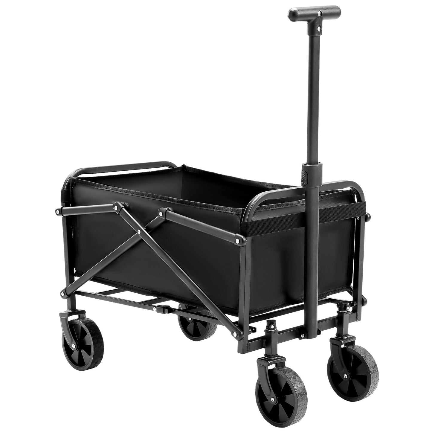 Lucky Kids Garden Cart Folding Trolley Cart Shopping Cart Outdoor Wagon with Large Wheels and Collapsible Tabletop Max Support 150kg 600D Oxford for Beach Garden Camping Picnic