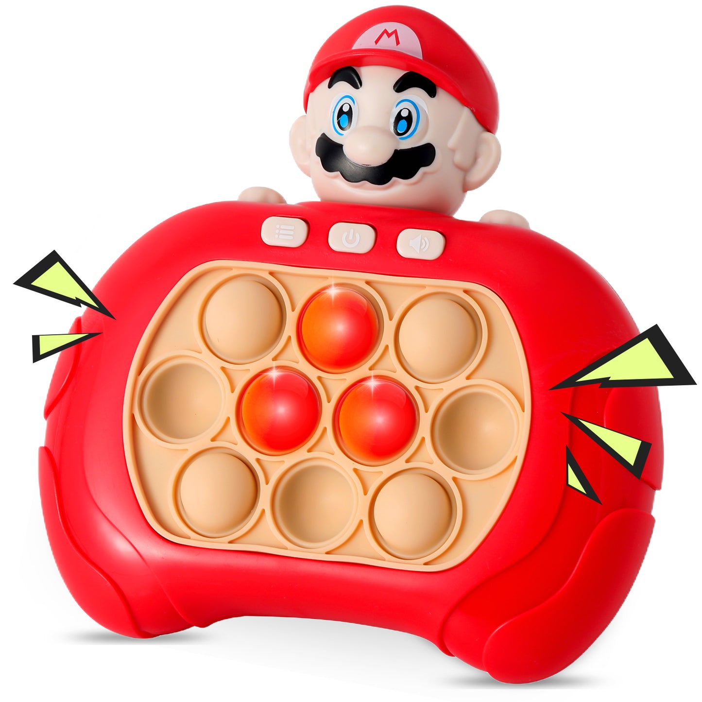 Quick Push Game Console 4 Modes Games Puzzle Game Machine Fidget Sensory Toys that Exercises Reaction Ability and Improves Concentration for Teens Boys & Girls