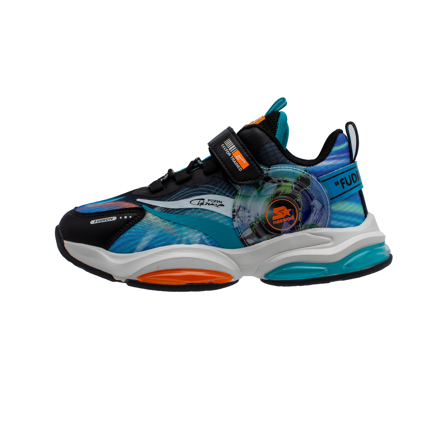 Lucky Kids Sneakers with a Bungee Lace & Hook-Loop Closure