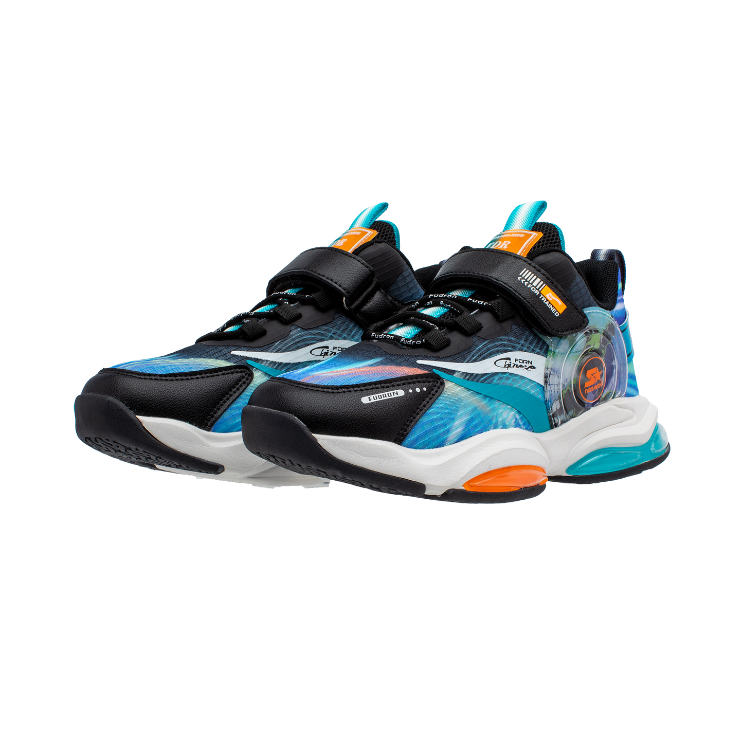 Lucky Kids Sneakers with a Bungee Lace & Hook-Loop Closure