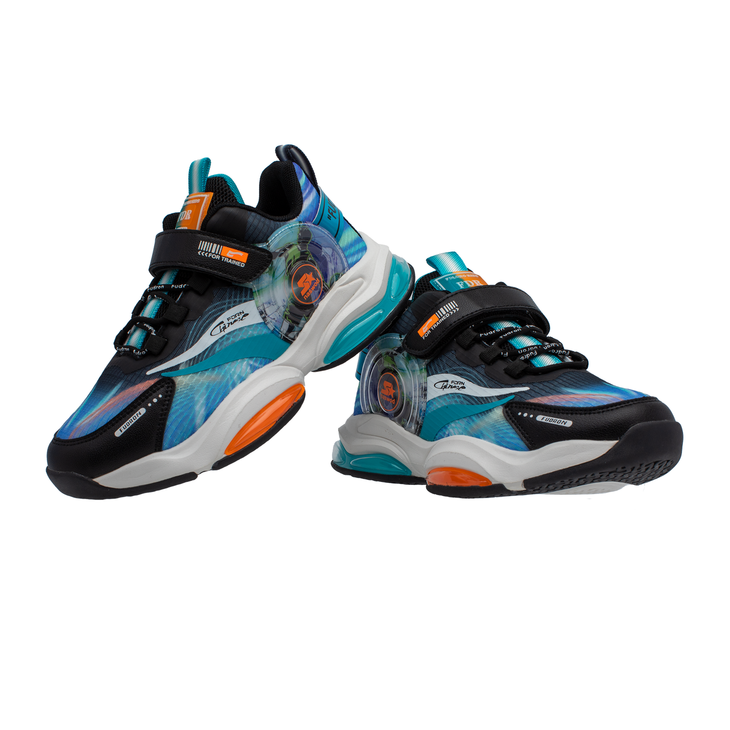 Lucky Kids Sneakers with a Bungee Lace & Hook-Loop Closure