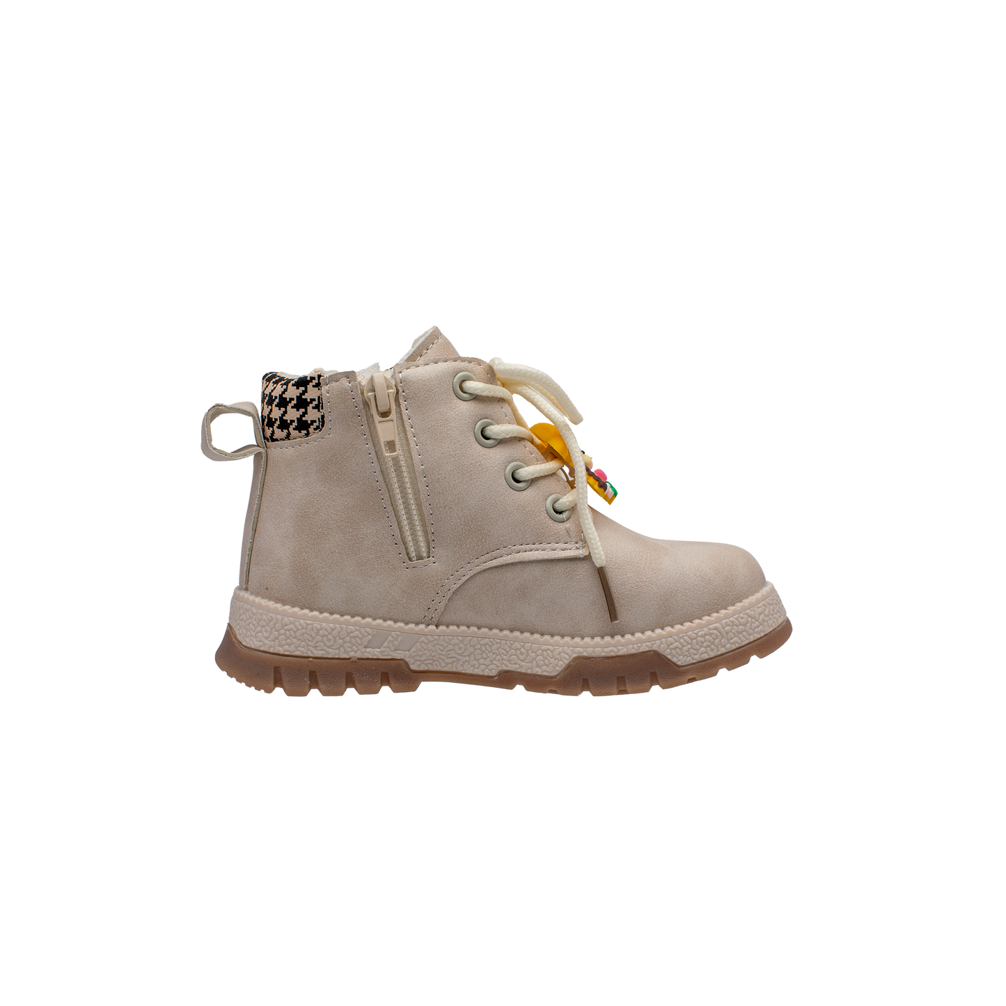 Lucky Kids Girls Boots with Lace Up & Side Zipp Closure