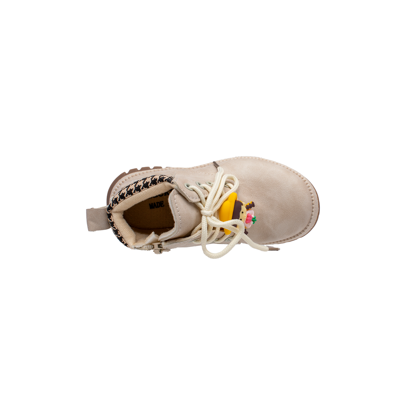 Lucky Kids Girls Boots with Lace Up & Side Zipp Closure