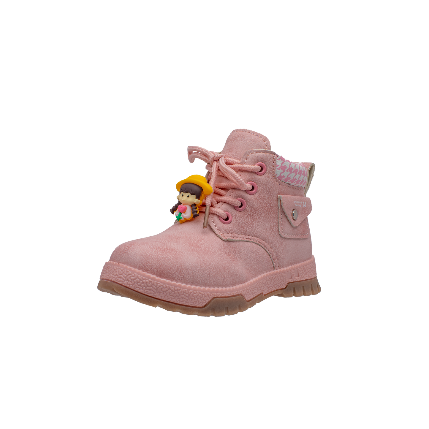 Lucky Kids Girls Boots with Lace Up & Side Zipp Closure