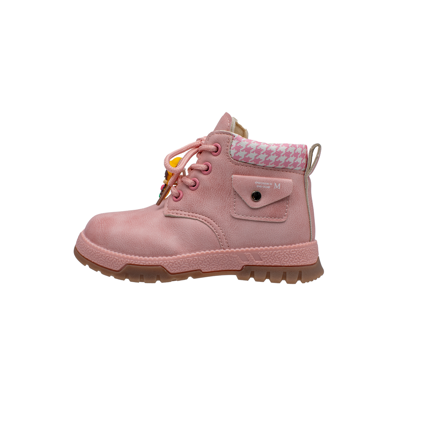 Lucky Kids Girls Boots with Lace Up & Side Zipp Closure