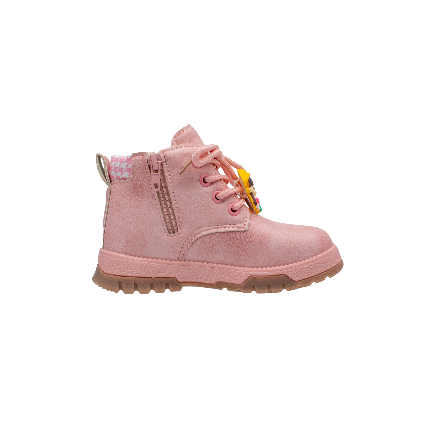 Lucky Kids Girls Boots with Lace Up & Side Zipp Closure