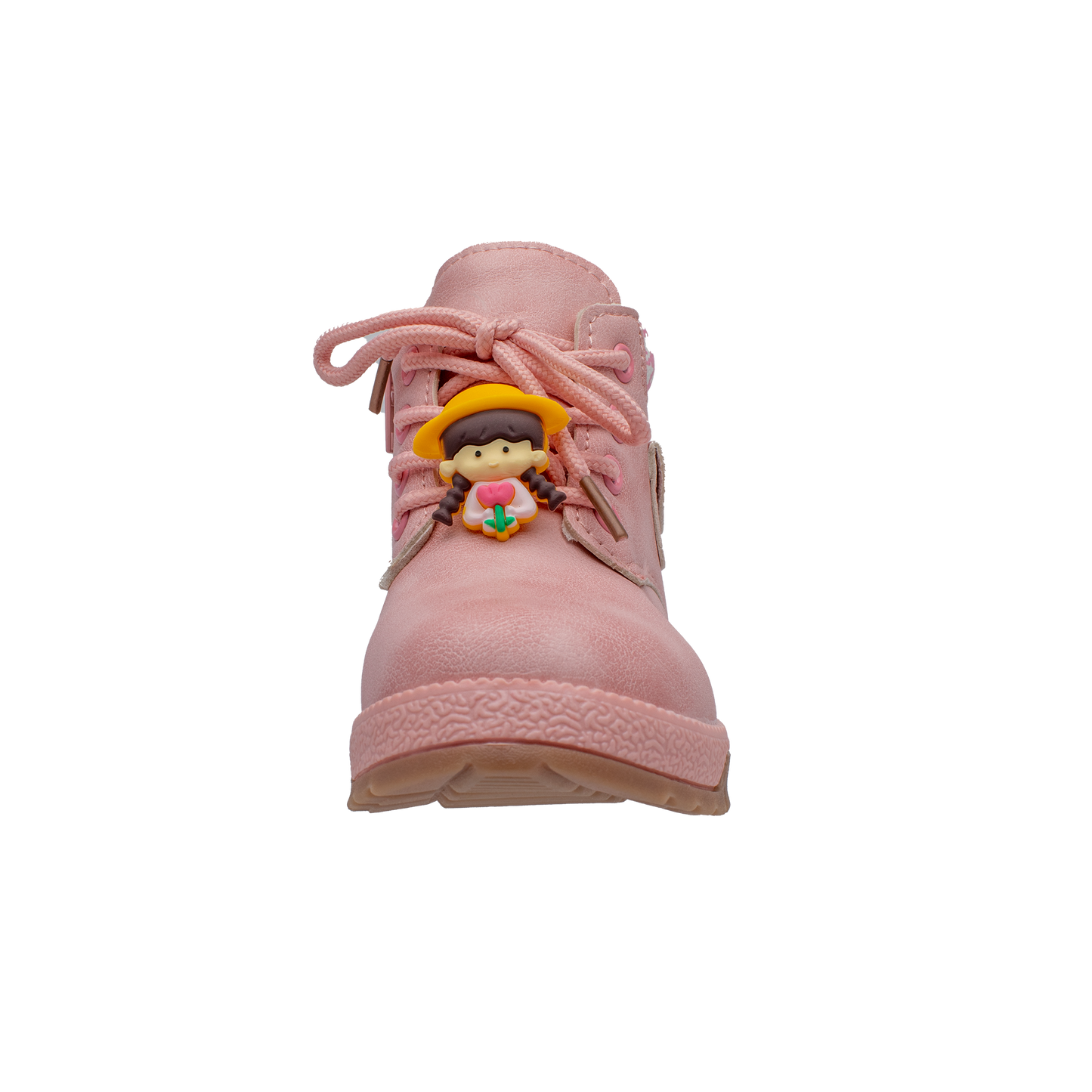 Lucky Kids Girls Boots with Lace Up & Side Zipp Closure