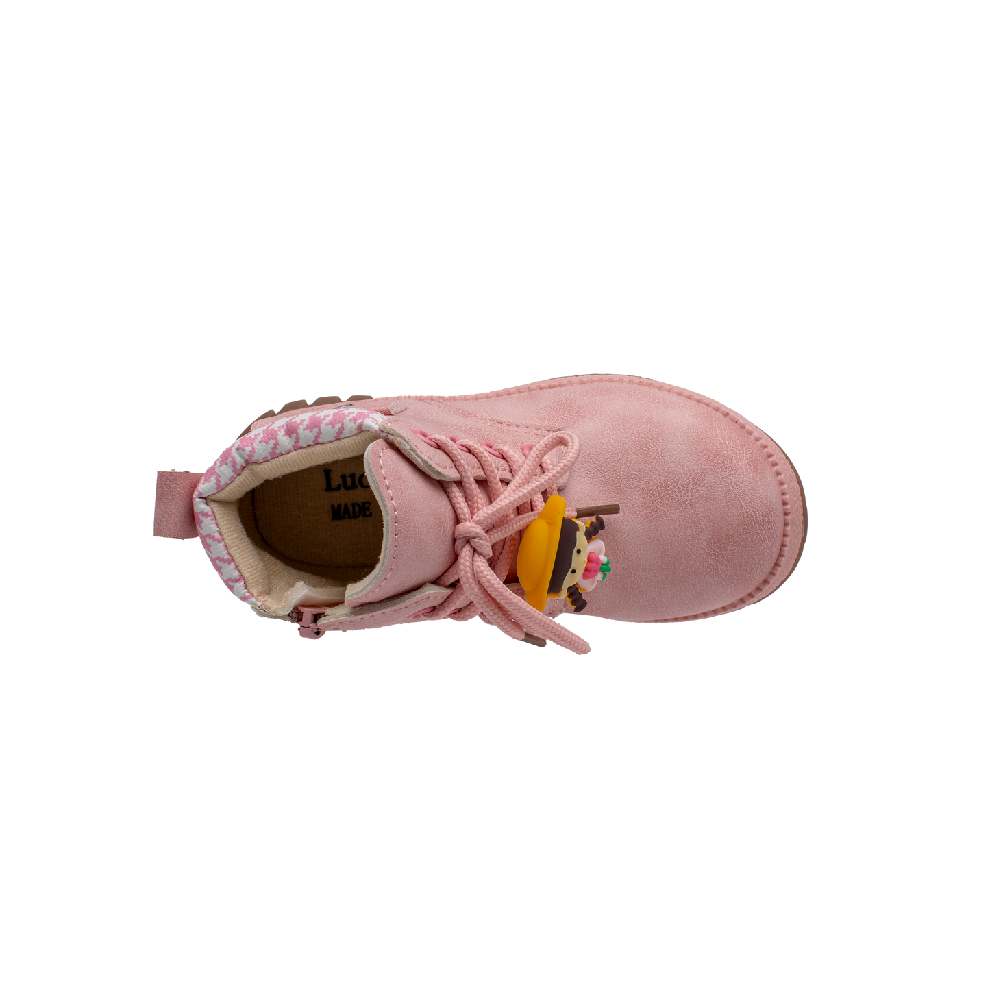 Lucky Kids Girls Boots with Lace Up & Side Zipp Closure