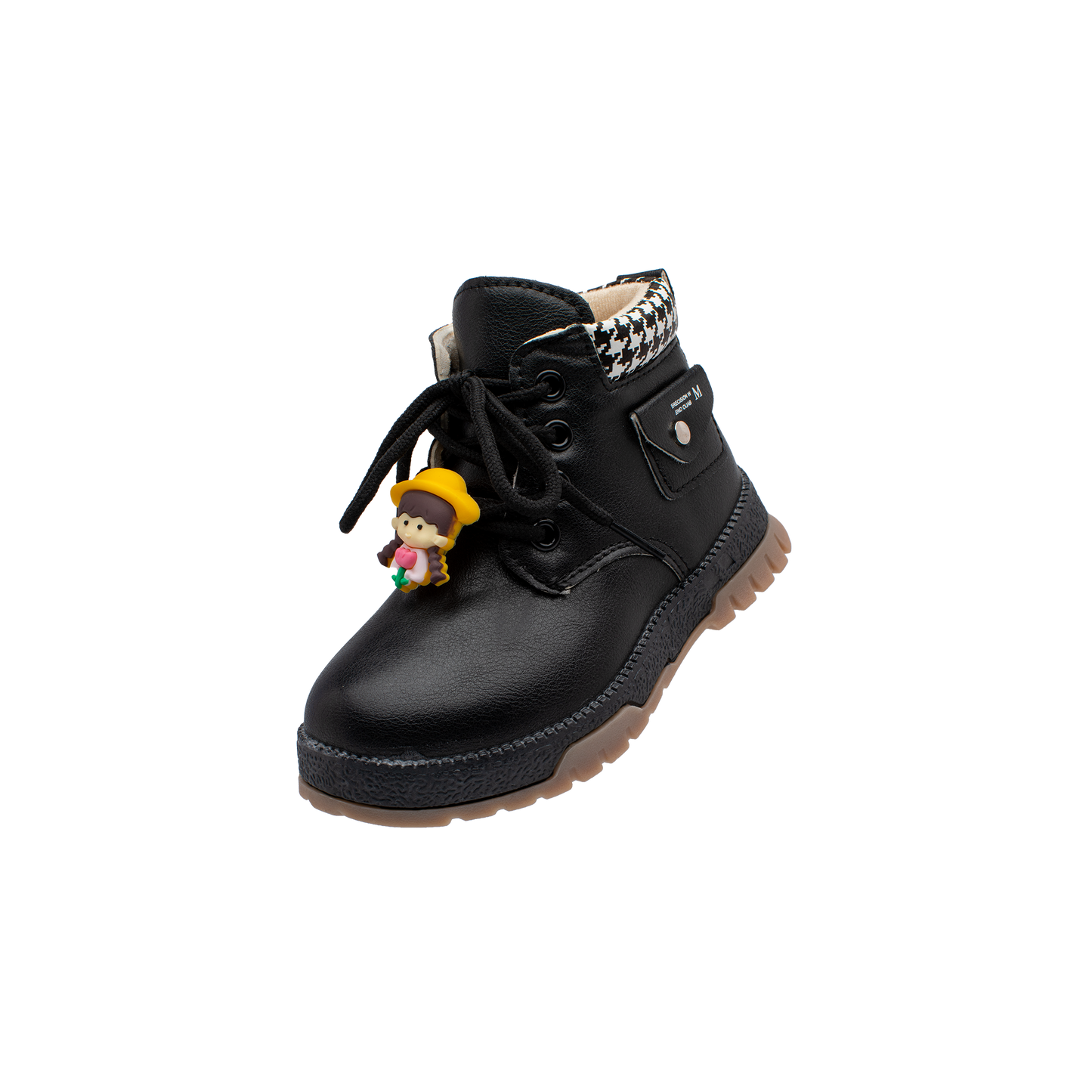 Lucky Kids Girls Boots with Lace Up & Side Zipp Closure