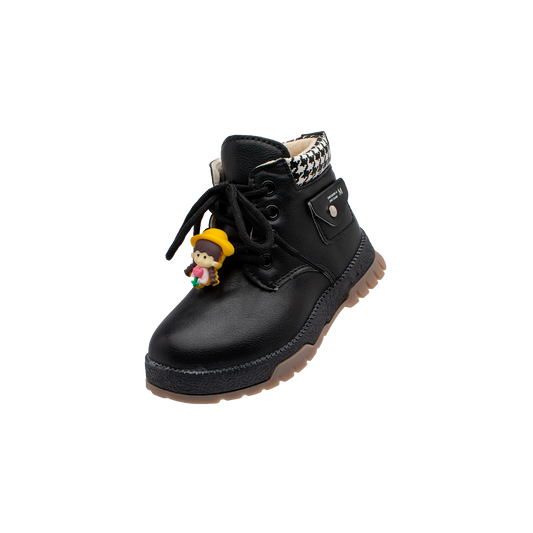 Lucky Kids Girls Boots with Lace Up & Side Zipp Closure