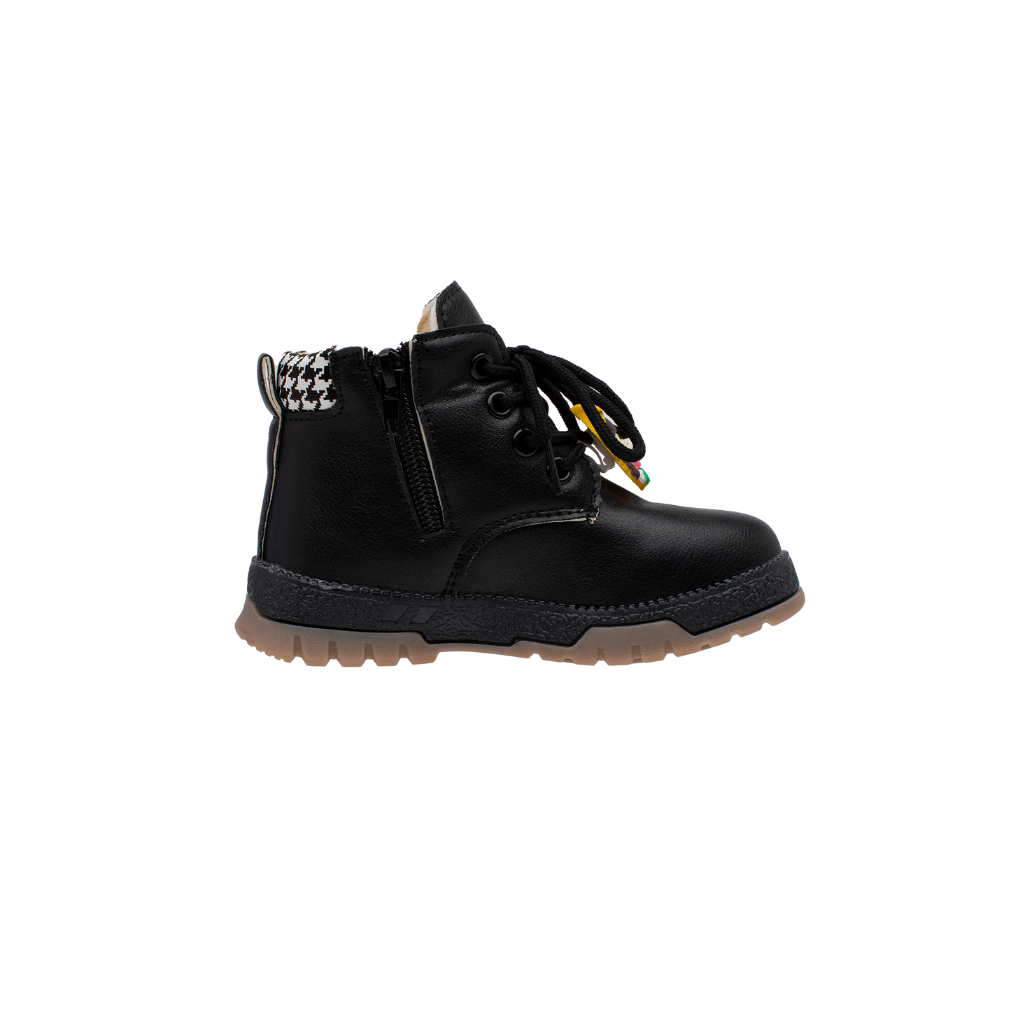 Lucky Kids Girls Boots with Lace Up & Side Zipp Closure