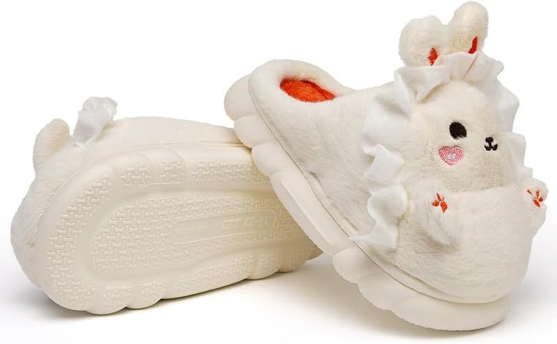 Woman Slippers Winter House Slippers for Women Cute Rabbit Soft Warm Shoes Comfy Home Furry Slippers for Girls