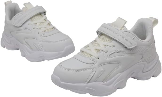 Lucky Kids Unisex Kids Sneakers Lightweight Athletic Shoes Breathable Running Shoes Non Slip Casual Sneakers for Boys and Girls