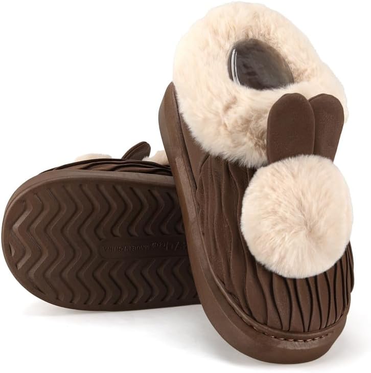 Soft Plush Fuzzy House Slippers for Women and Men – Cozy Comfort Indoor/Outdoor Slippers – Available in Sizes 36 to 41