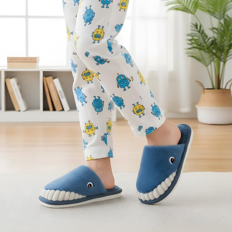 Cartoon Slippers for Kids, Funny Animal House Shoes with Non-Slip Sole, Cozy Plush Indoor Comfort Footwear for Boys and Girls