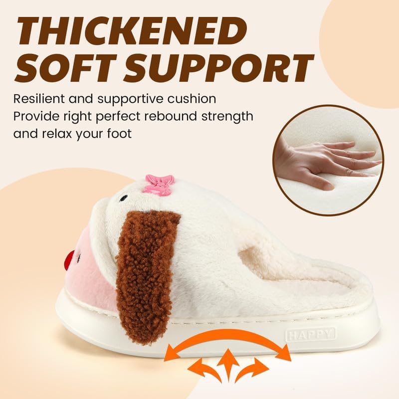Cozy Plush Fuzzy Slippers for Women and Men - Soft Warm Indoor/Outdoor House Shoes with Non-Slip Sole - Comfortable Winter Gift Idea (Sizes 36-41)