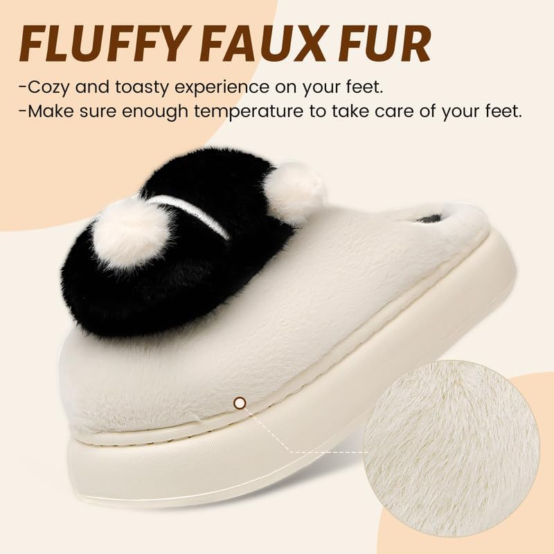 Woman Slippers Winter House Slippers for women Cute Soft Warm Shoes Comfy Home Furry Slippers