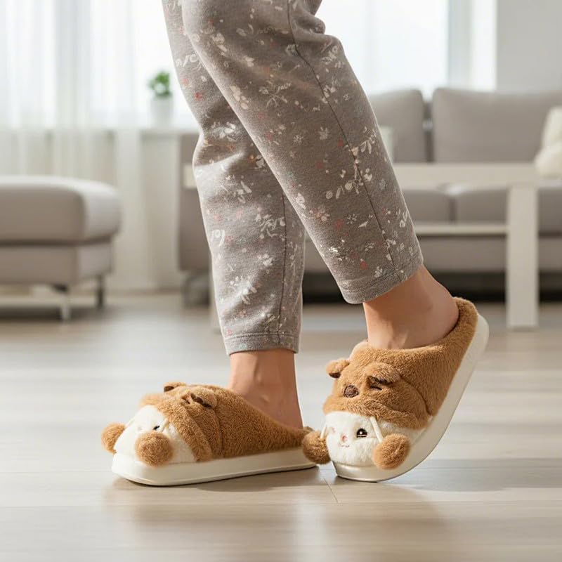 Cozy Plush Fuzzy Slippers for Women and Men - Soft Warm Indoor/Outdoor House Shoes with Non-Slip Sole - Comfortable Winter Gift Idea (Sizes 36-41)