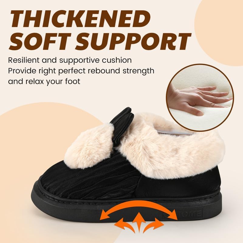 Soft Plush Fuzzy House Slippers for Women and Men – Cozy Comfort Indoor/Outdoor Slippers – Available in Sizes 36 to 41