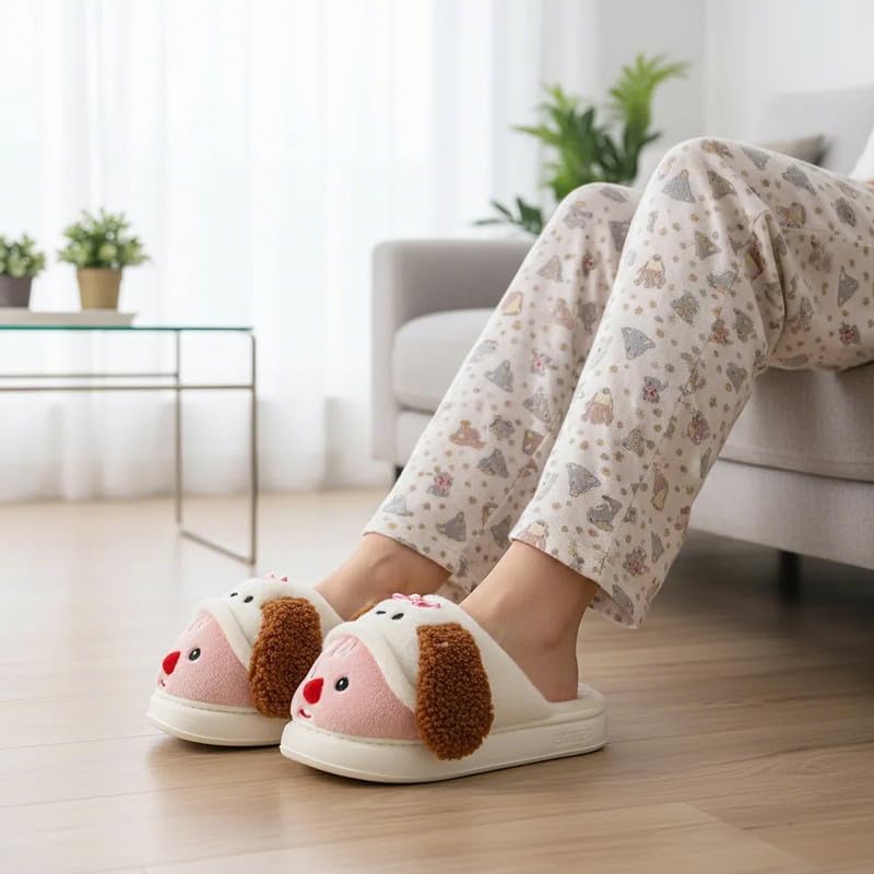 Cozy Plush Fuzzy Slippers for Women and Men - Soft Warm Indoor/Outdoor House Shoes with Non-Slip Sole - Comfortable Winter Gift Idea (Sizes 36-41)