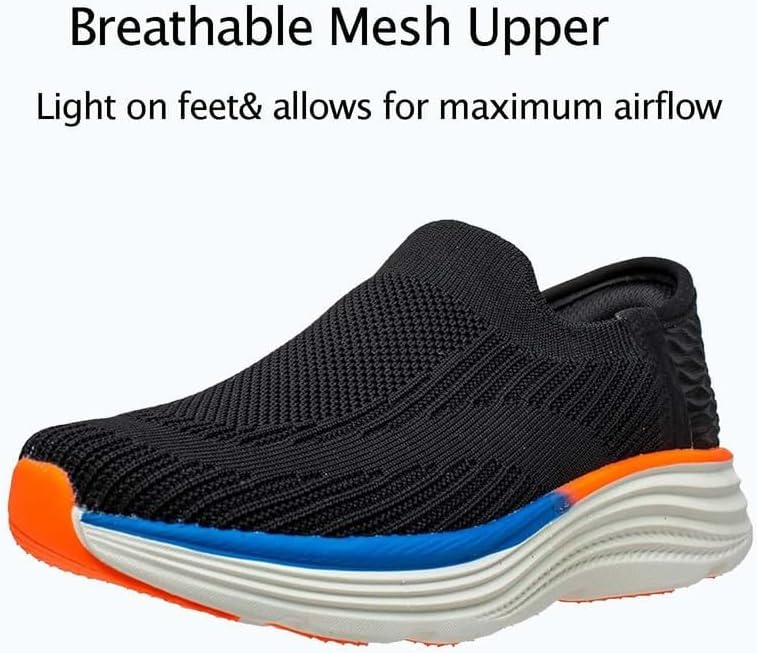 Sneaker Shoes for Kids - Comfortable Walking Shoes for Child Running Slip on Sport Shoes for Teens