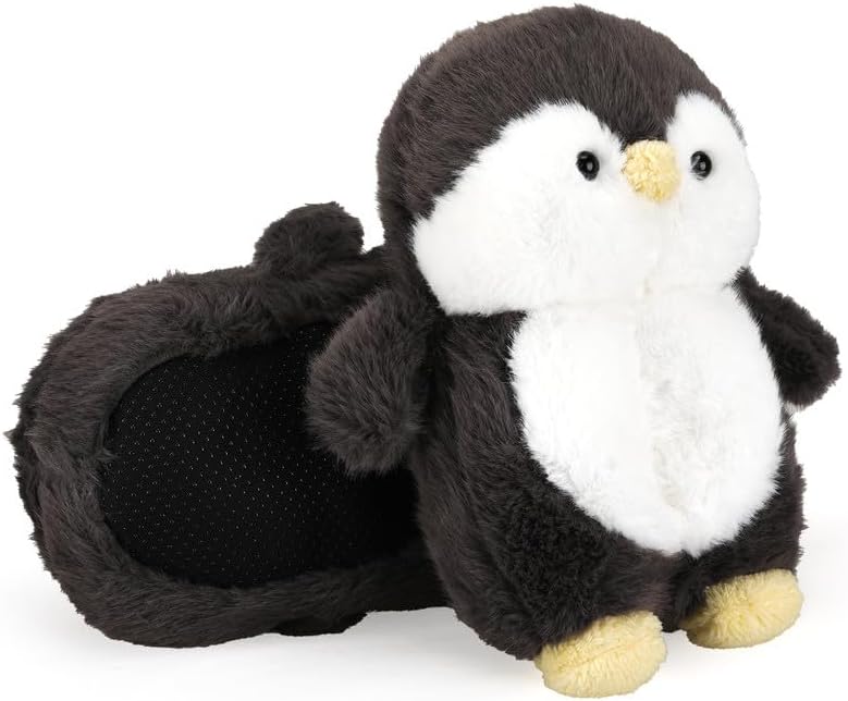 Funny Cartoon Plush Slippers for Adults – Warm Fleece Memory Foam Indoor Shoes, Soft Cozy House Slippers with Non-Slip Sole for Women