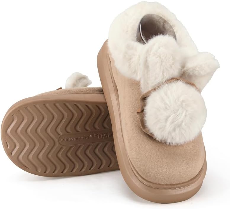 Soft Plush Fuzzy House Slippers for Women and Men – Cozy Comfort Indoor/Outdoor Slippers – Available in Sizes 36 to 41