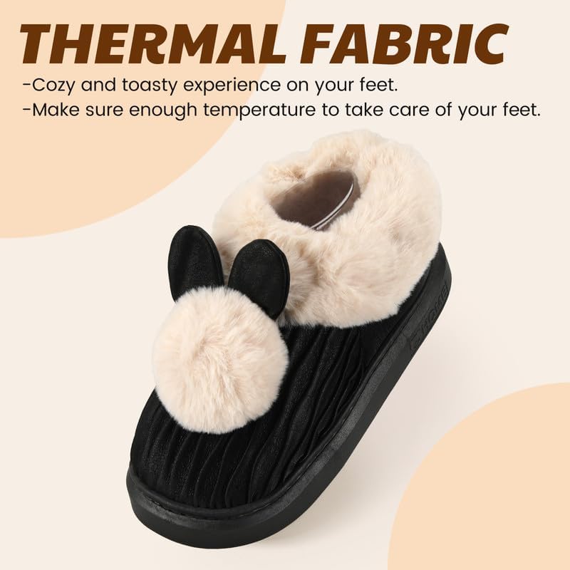 Soft Plush Fuzzy House Slippers for Women and Men – Cozy Comfort Indoor/Outdoor Slippers – Available in Sizes 36 to 41