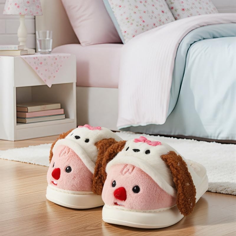 Cozy Plush Fuzzy Slippers for Women and Men - Soft Warm Indoor/Outdoor House Shoes with Non-Slip Sole - Comfortable Winter Gift Idea (Sizes 36-41)