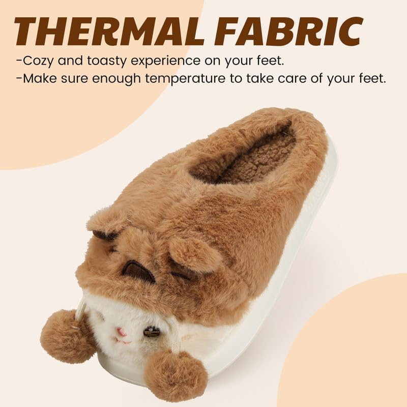 Cozy Plush Fuzzy Slippers for Women and Men - Soft Warm Indoor/Outdoor House Shoes with Non-Slip Sole - Comfortable Winter Gift Idea (Sizes 36-41)