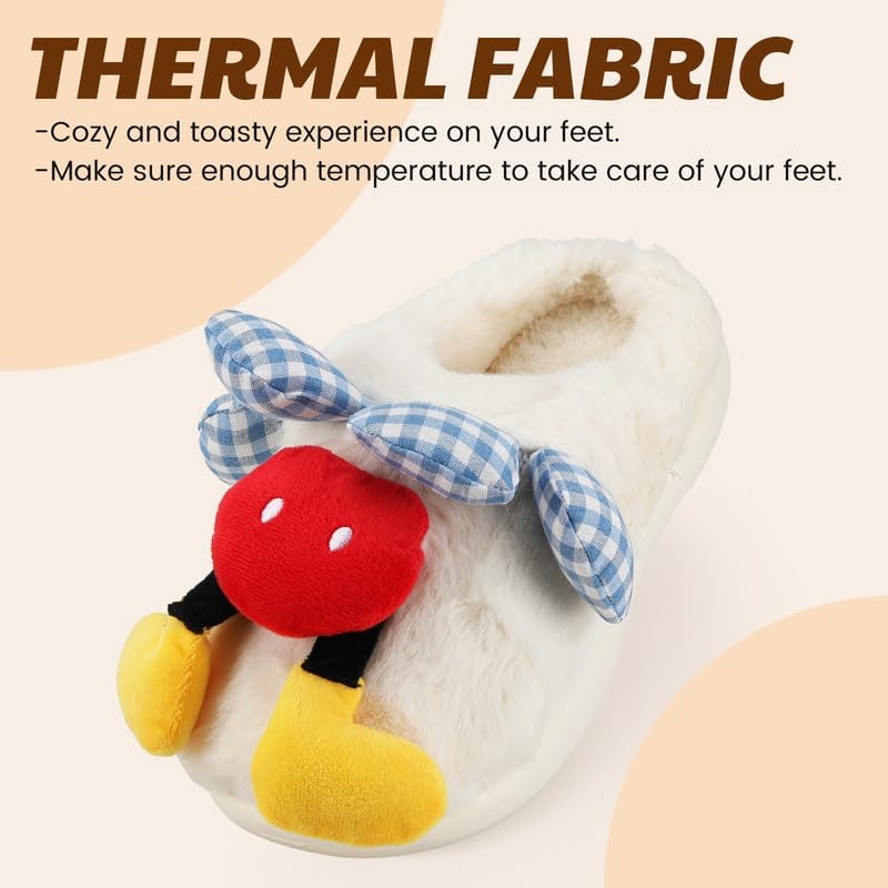 Cozy Plush Fuzzy Slippers for Women and Men - Soft Warm Indoor/Outdoor House Shoes with Non-Slip Sole - Comfortable Winter Gift Idea (Sizes 36-41)