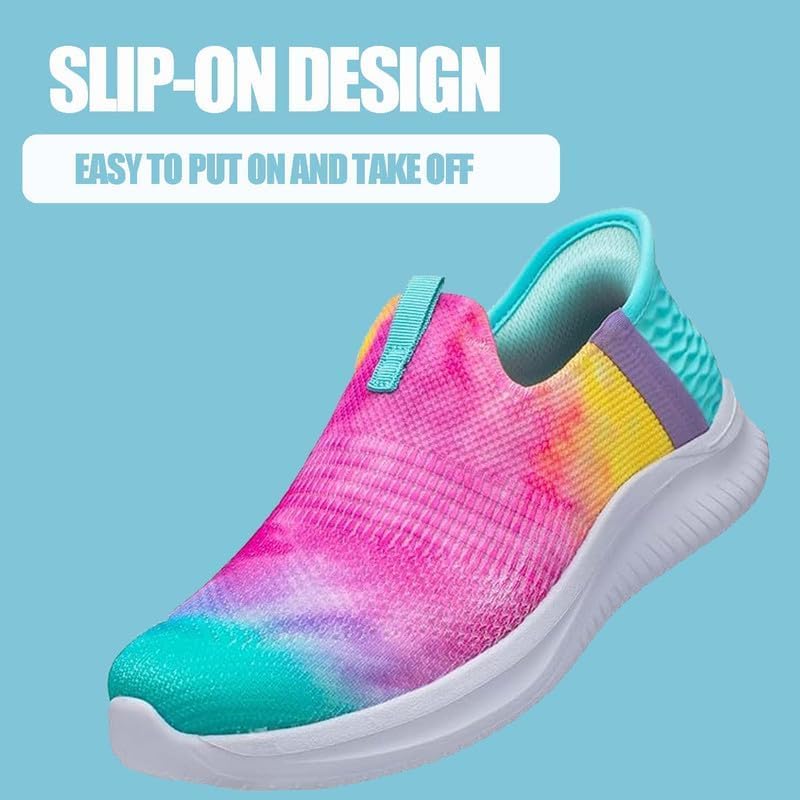 Sneaker Shoes for Kids - Comfortable Walking Shoes for Child Running Slip on Sport Shoes for Teens
