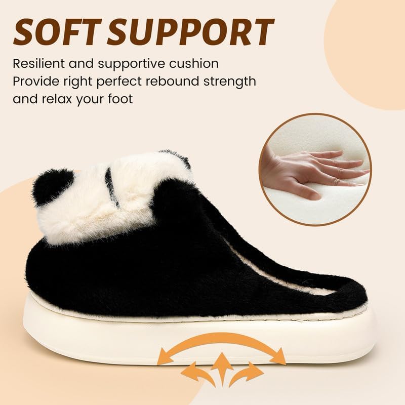 Woman Slippers Winter House Slippers for women Cute Soft Warm Shoes Comfy Home Furry Slippers