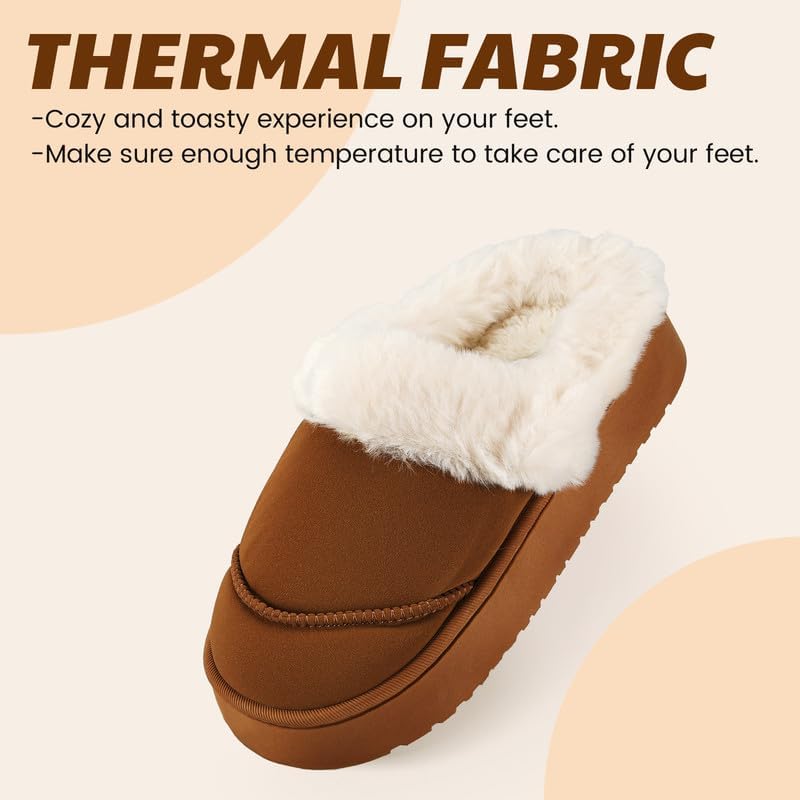 Cozy Women's Flipper Slippers - Plush Faux Fur Indoor/Outdoor Slide Sandals with Durable Sole, Comfort House Shoes for Women