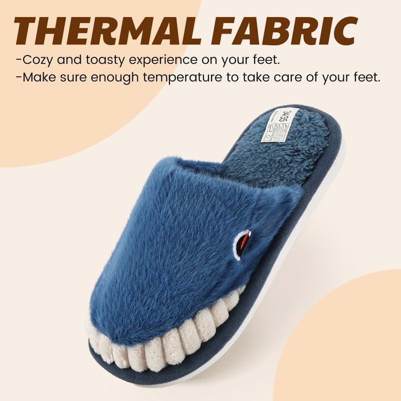 Cartoon Slippers for Kids, Funny Animal House Shoes with Non-Slip Sole, Cozy Plush Indoor Comfort Footwear for Boys and Girls