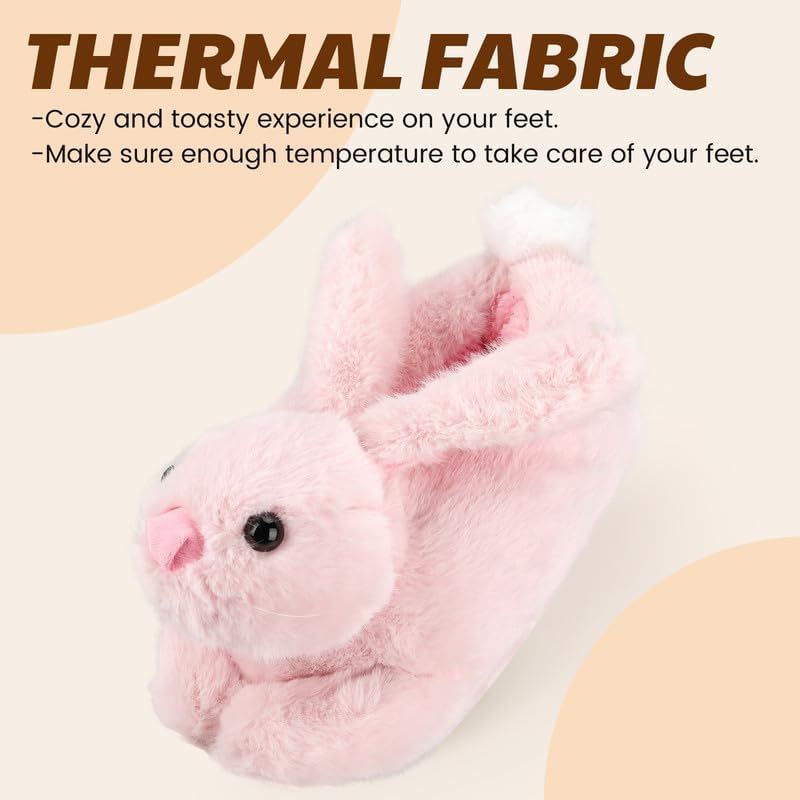 Funny Cartoon Plush Slippers for Adults – Warm Fleece Memory Foam Indoor Shoes, Soft Cozy House Slippers with Non-Slip Sole for Women
