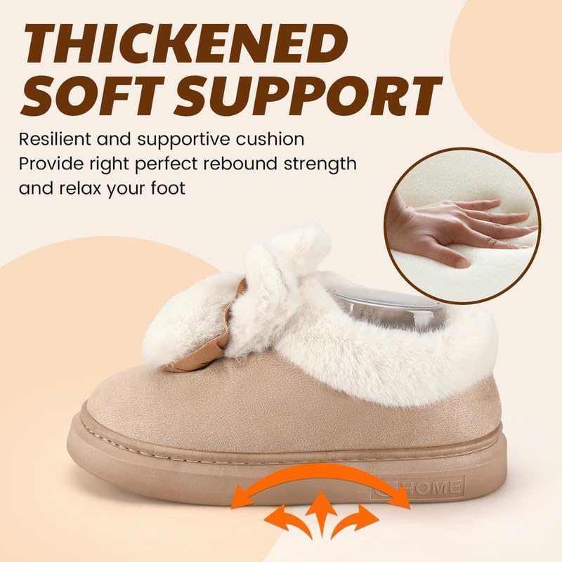Soft Plush Fuzzy House Slippers for Women and Men – Cozy Comfort Indoor/Outdoor Slippers – Available in Sizes 36 to 41