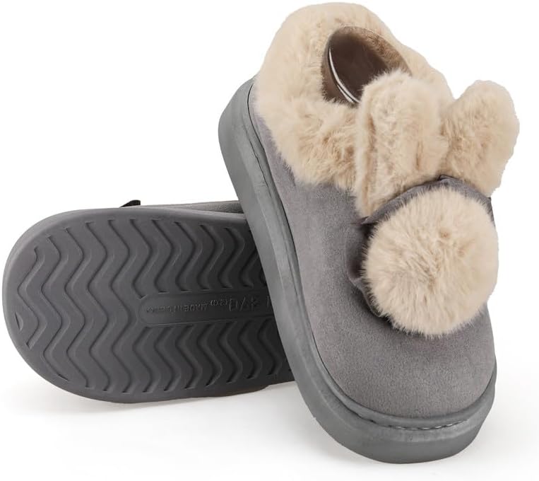 Soft Plush Fuzzy House Slippers for Women and Men – Cozy Comfort Indoor/Outdoor Slippers – Available in Sizes 36 to 41