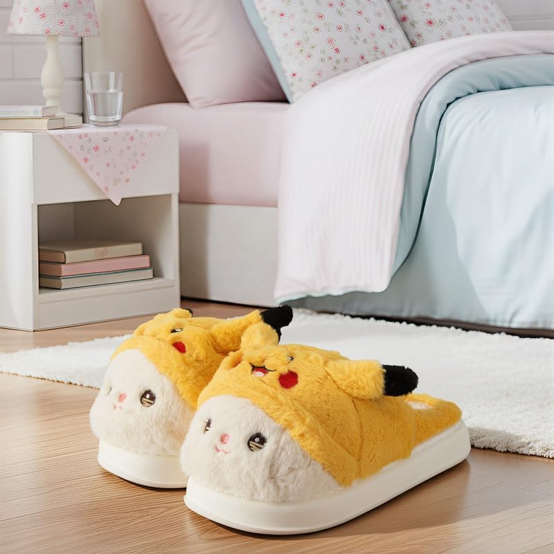 Cozy Plush Fuzzy Slippers for Women and Men - Soft Warm Indoor/Outdoor House Shoes with Non-Slip Sole - Comfortable Winter Gift Idea (Sizes 36-41)