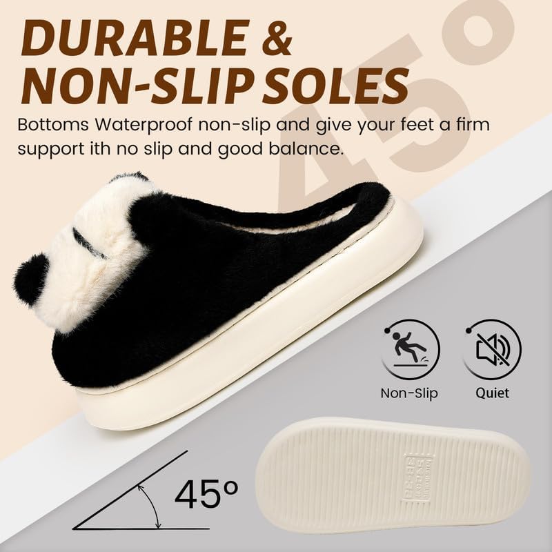 Woman Slippers Winter House Slippers for women Cute Soft Warm Shoes Comfy Home Furry Slippers