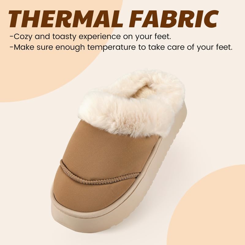 Cozy Women's Flipper Slippers - Plush Faux Fur Indoor/Outdoor Slide Sandals with Durable Sole, Comfort House Shoes for Women