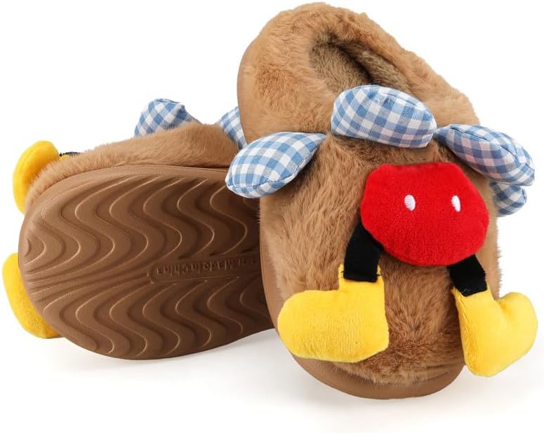 Cozy Plush Fuzzy Slippers for Women and Men - Soft Warm Indoor/Outdoor House Shoes with Non-Slip Sole - Comfortable Winter Gift Idea (Sizes 36-41)