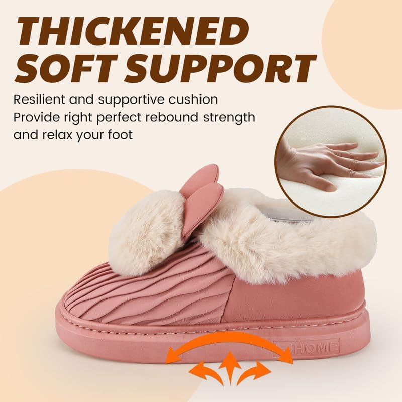 Soft Plush Fuzzy House Slippers for Women and Men – Cozy Comfort Indoor/Outdoor Slippers – Available in Sizes 36 to 41