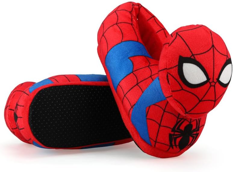 Kids Cute Cartoon Plush Slippers – Soft Warm Fuzzy Indoor Shoes with Anti-Slip Sole, Cozy Winter Slippers for Boys and Girls
