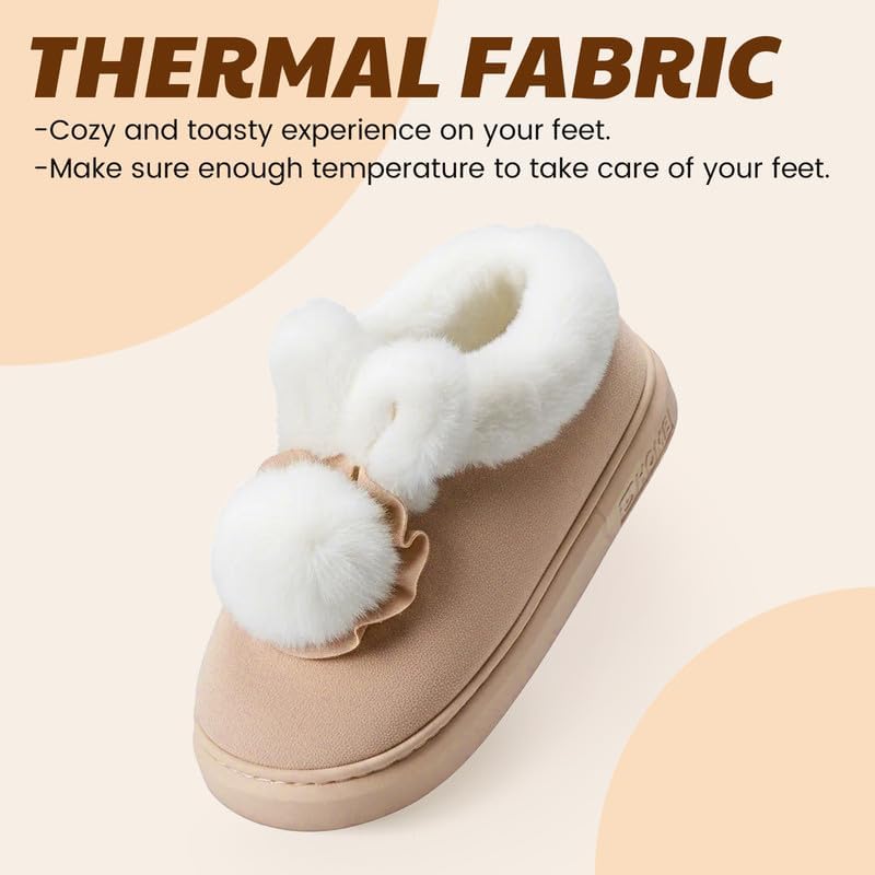 Soft Plush Fuzzy House Slippers for Women and Men – Cozy Comfort Indoor/Outdoor Slippers – Available in Sizes 36 to 41