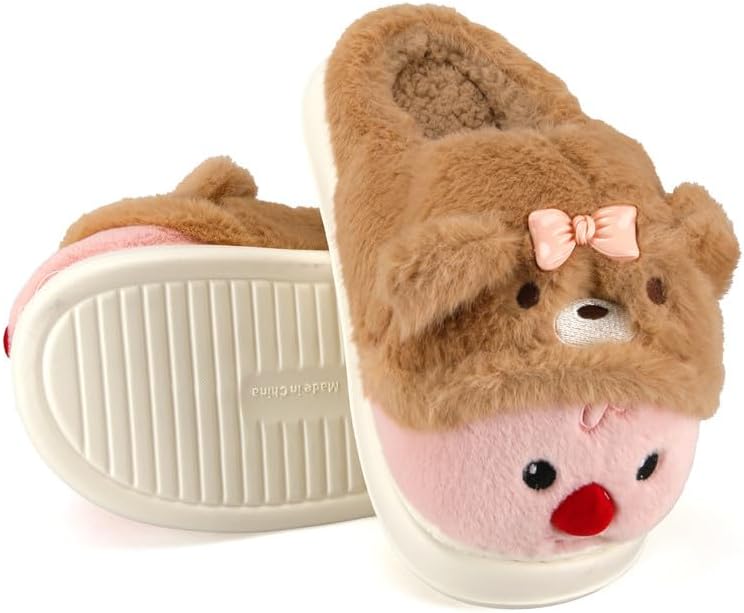 Cozy Plush Fuzzy Slippers for Women and Men - Soft Warm Indoor/Outdoor House Shoes with Non-Slip Sole - Comfortable Winter Gift Idea (Sizes 36-41)