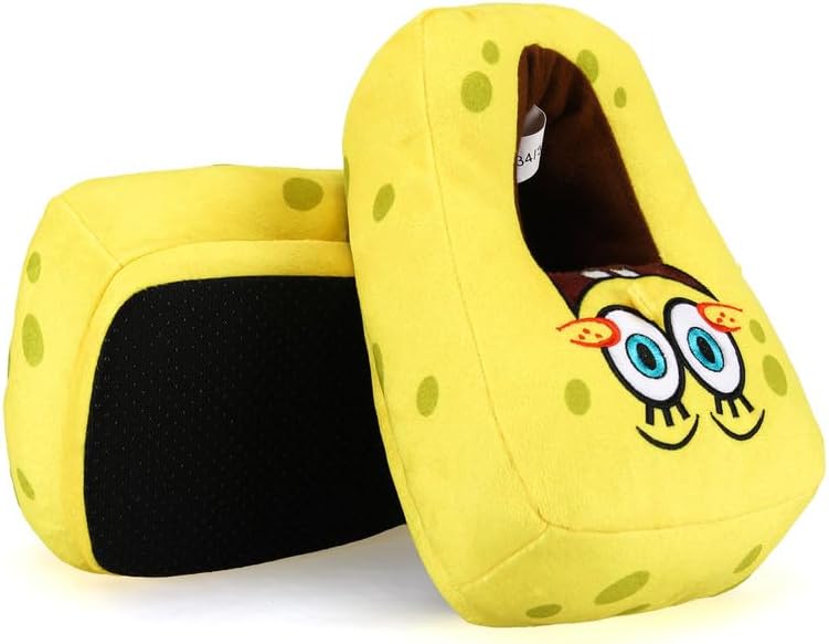 Kids Cute Cartoon Plush Slippers – Soft Warm Fuzzy Indoor Shoes with Anti-Slip Sole, Cozy Winter Slippers for Boys and Girls