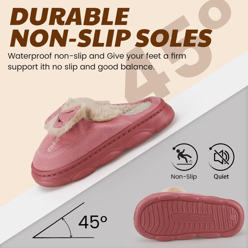 Cartoon Slippers for Kids, Funny Animal House Shoes with Non-Slip Sole, Cozy Plush Indoor Comfort Footwear for Boys and Girls