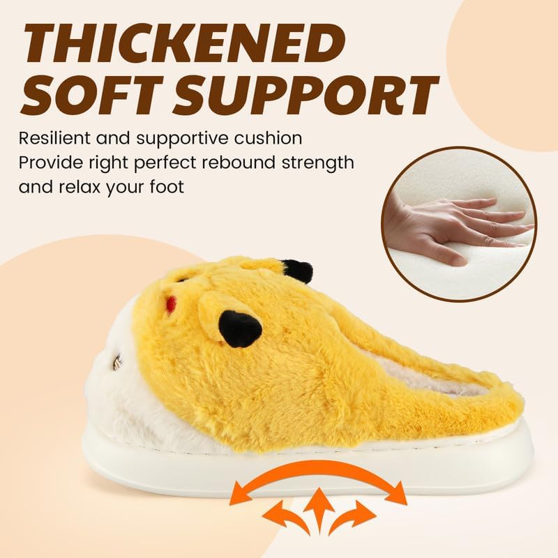 Cozy Plush Fuzzy Slippers for Women and Men - Soft Warm Indoor/Outdoor House Shoes with Non-Slip Sole - Comfortable Winter Gift Idea (Sizes 36-41)